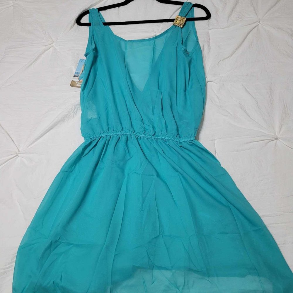 Small Sheer Turquoise Dress